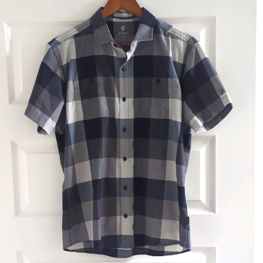 Plaid Button-down Short Sleeve